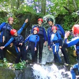 a group of people posing for the camera
