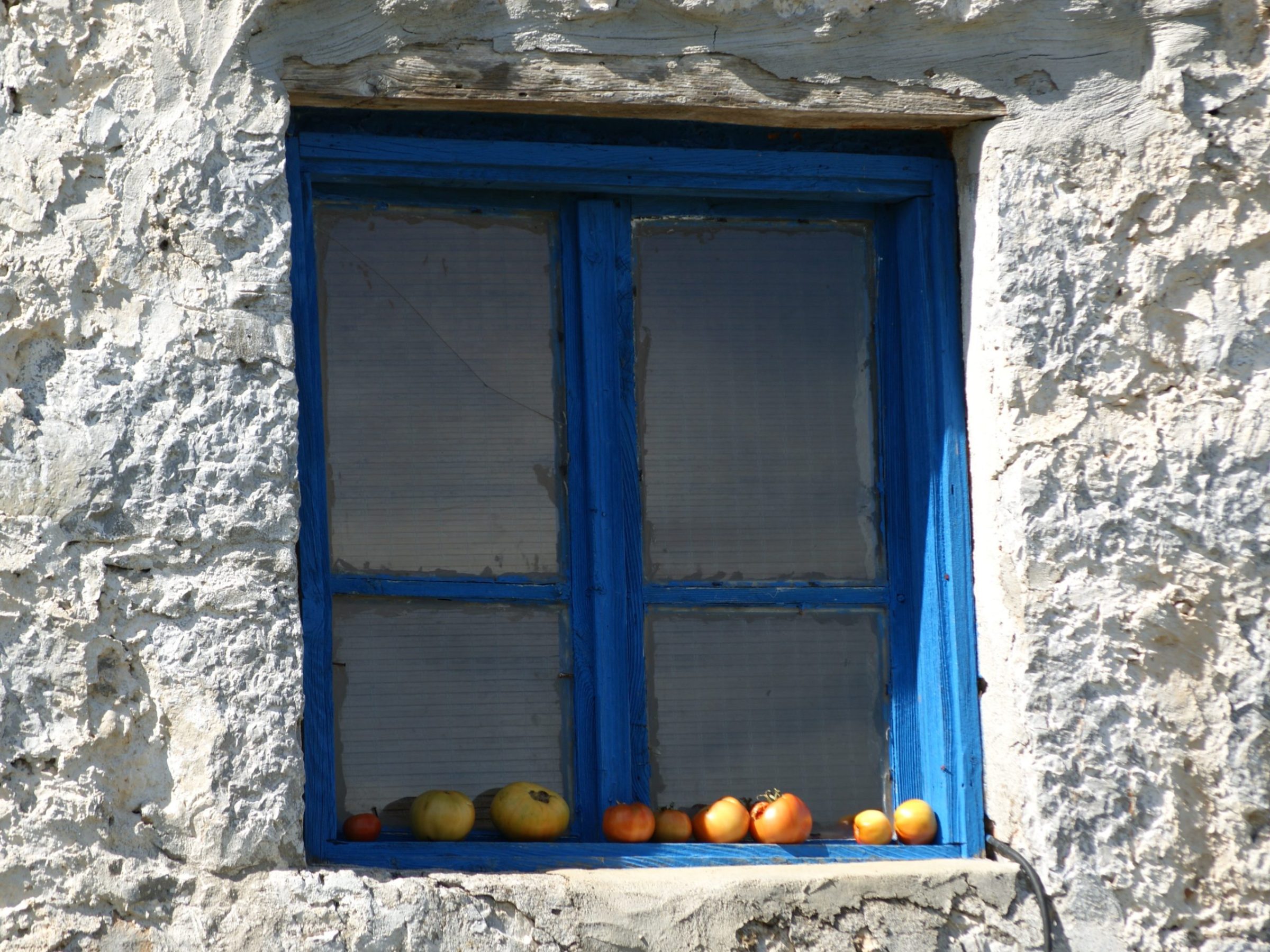 a close up of a stone building