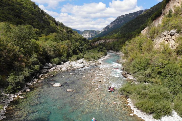 Tara Rafting drone shoot
