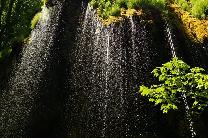 Natural shower in Tara canyon