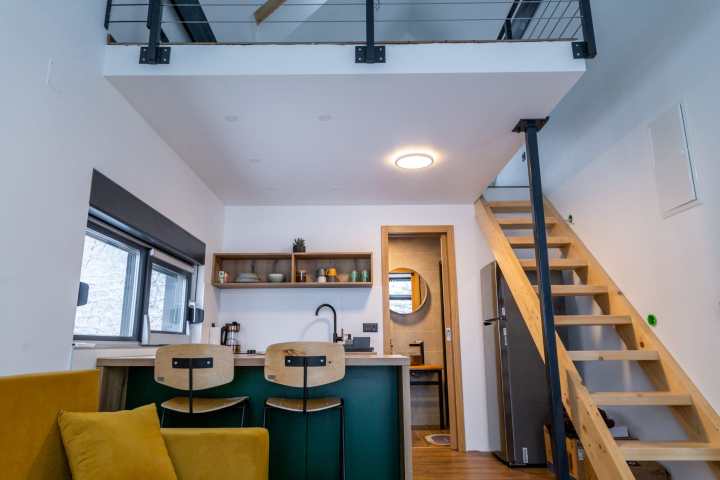 lombház nappali belső tér