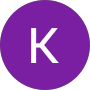 Purple circle with white letter 'K' in the center.